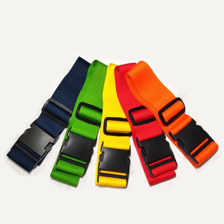 Yellow Green Blue Orange Single-Colored Safety Luggage Strap Thick Polyester Tape Polypropylene Webbing Suitcases Belt Accessory - Image 3