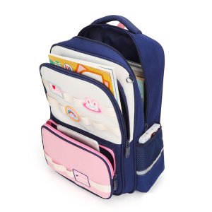 Primary School Students Load protection Cartoon Cute Backpack High Quality Trolley Bag With Wheels