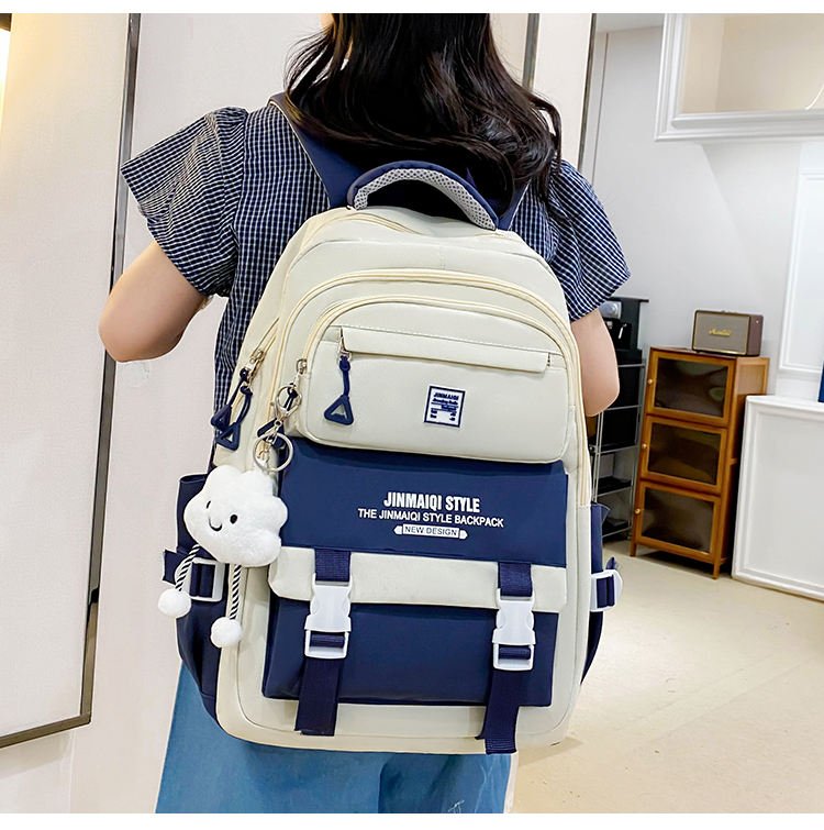 Students Schoolbag Fashionable Waterproof Set Custom Logo School Bags Student Backpack Set - Image 3