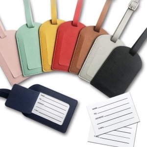 Travel Luggage Tags Suitcase Tags Wholesale Customized PU Leather Luggage Tags