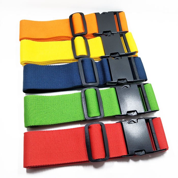 Yellow Green Blue Orange Single-Colored Safety Luggage Strap Thick Polyester Tape Polypropylene Webbing Suitcases Belt Accessory - Image 2